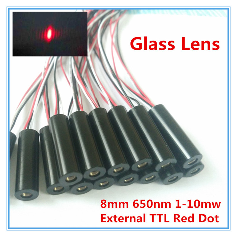 Industrial Laser Tag - External TTL 8mm 650nm 1mW 5mW