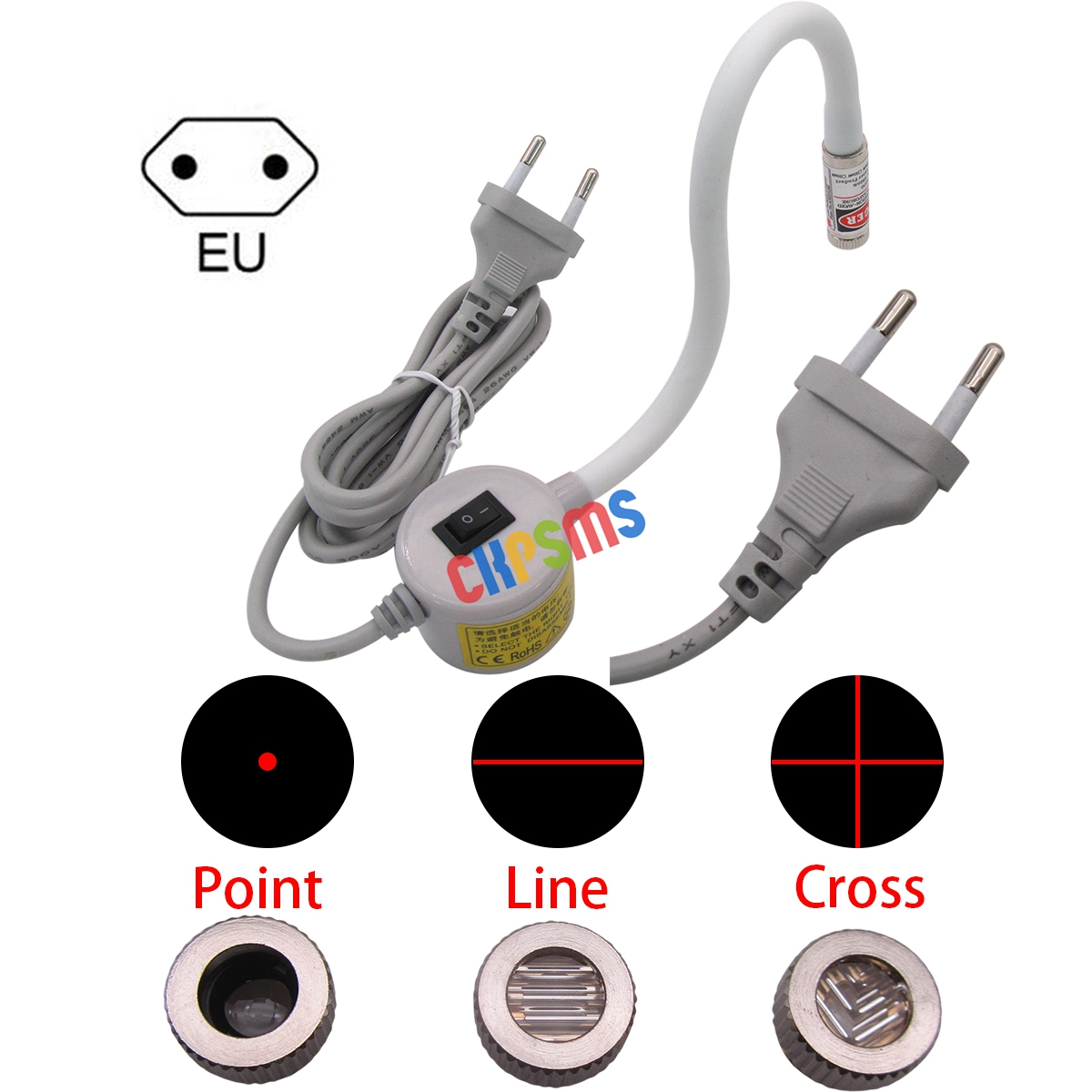 Industrial Laser Light - 220V-240V EU Plug Line & Cross