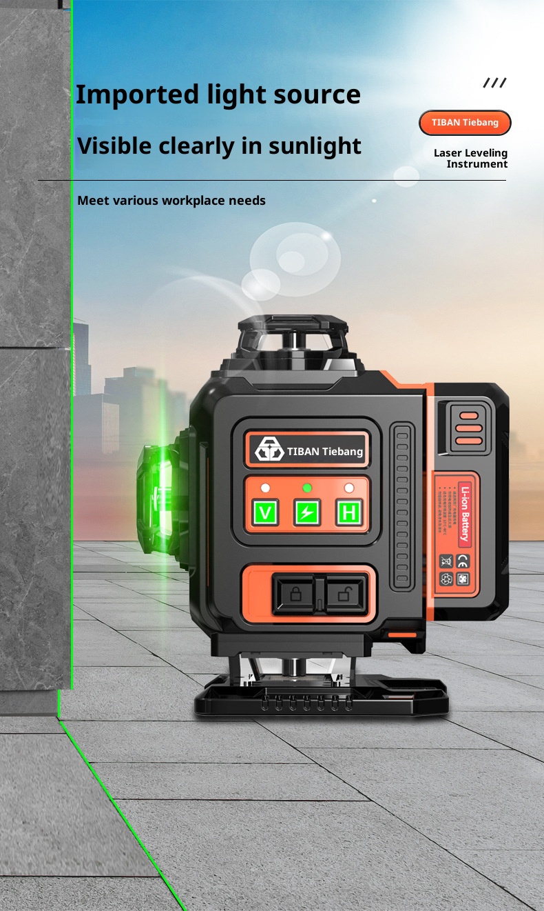 4D16-Line Green Laserlevel Out - Industrial Laser Line Projector ulasan dan harga