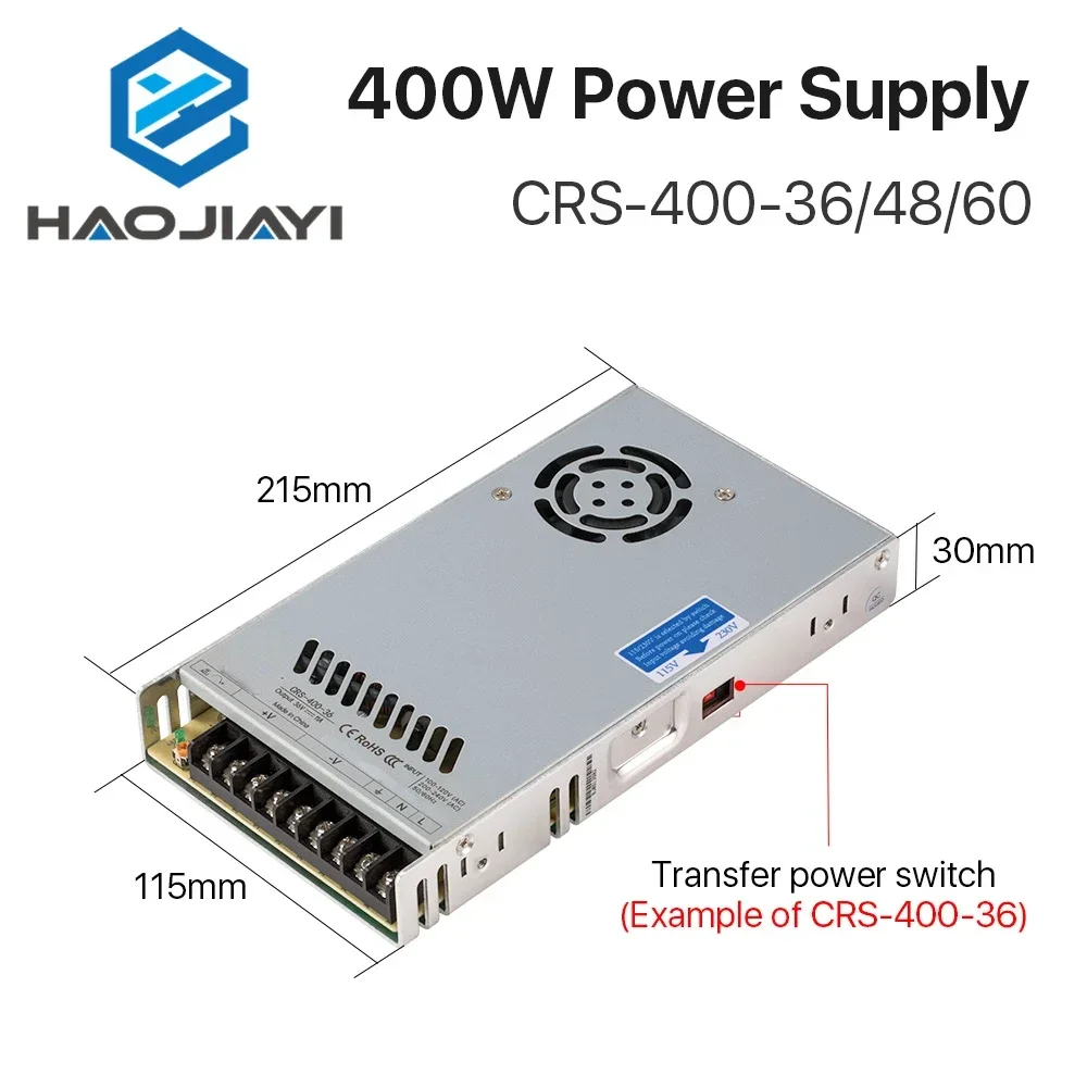40W CRS-400-36/48/60 Switching - Industrial Laser Supply ulasan dan harga