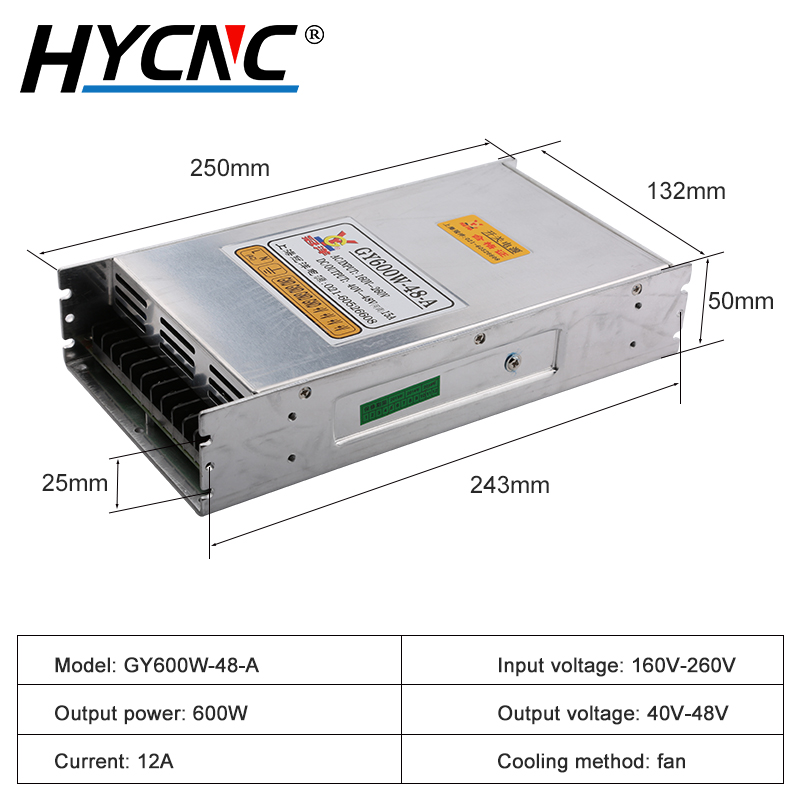 GY600W-48-A Power Switch 600W  - Industrial Laser Supply ulasan dan harga